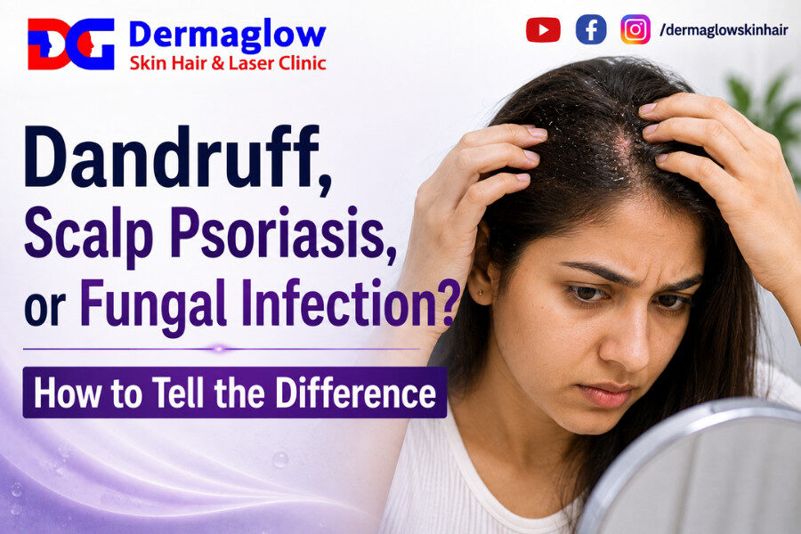 Read more about the article Dandruff, Scalp Psoriasis, or Fungal Infection? How to Tell the Difference