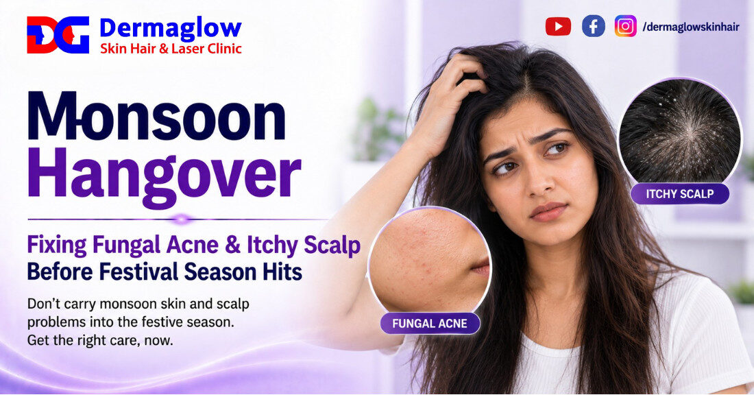 Read more about the article Monsoon Hangover: Fixing Fungal Acne & Itchy Scalp Before Festival Season Hits