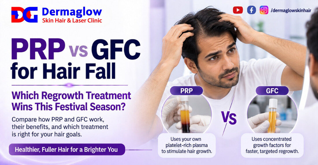Read more about the article PRP vs GFC for Hair Fall: Which Regrowth Treatment Wins This Festival Season?