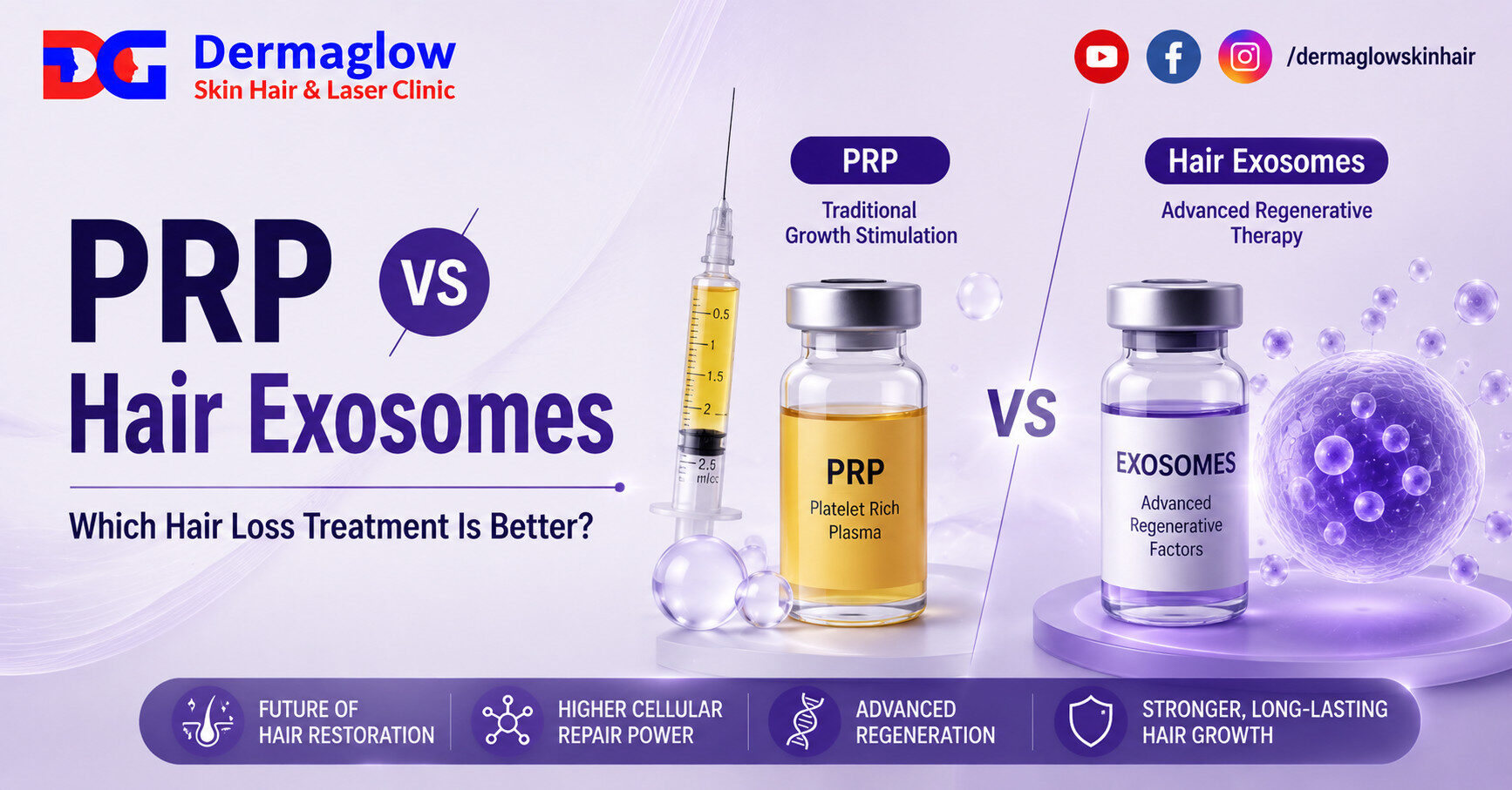 You are currently viewing PRP vs Hair Exosomes: Which Hair Loss Treatment Is Better?
